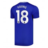 Fotballdrakt Herre Everton Ashley Young #18 Hjemmedrakt 2024-25 Kortermet